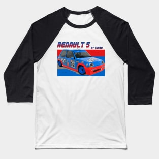 Renault 5 GT Turbo Baseball T-Shirt